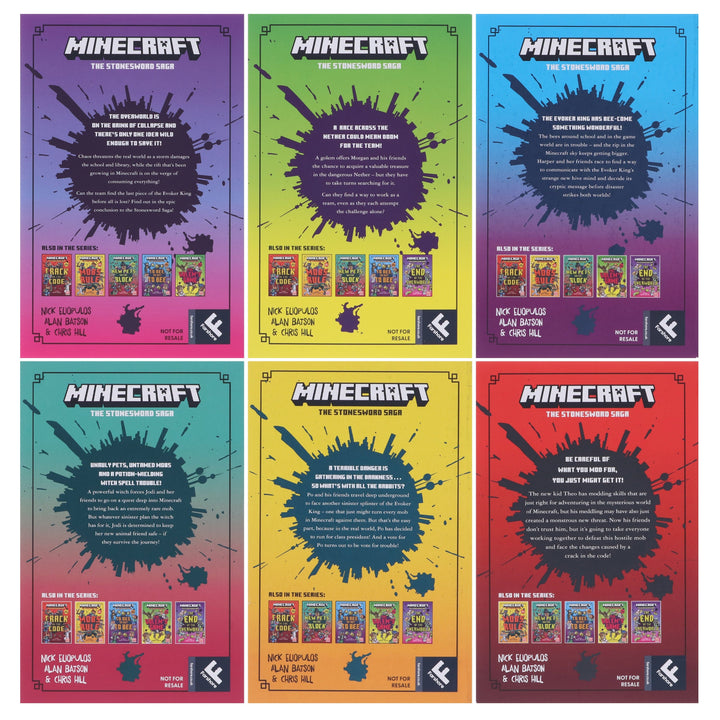 Minecraft The Stonesword Saga Collection by Mojang AB: The Complete 6-Novel Set - Ages 5-10 - Paperback