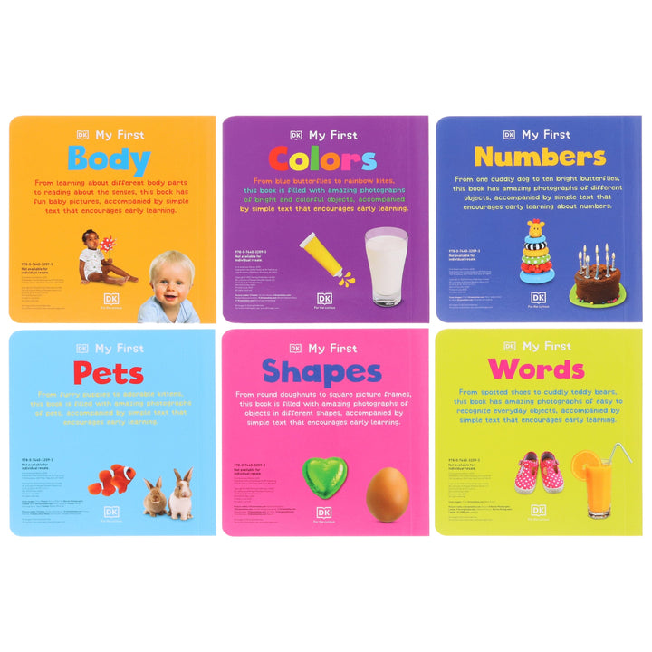 DK: My First Learning Library 6 Books Collection Box Set - Ages 0-5 - Board Book