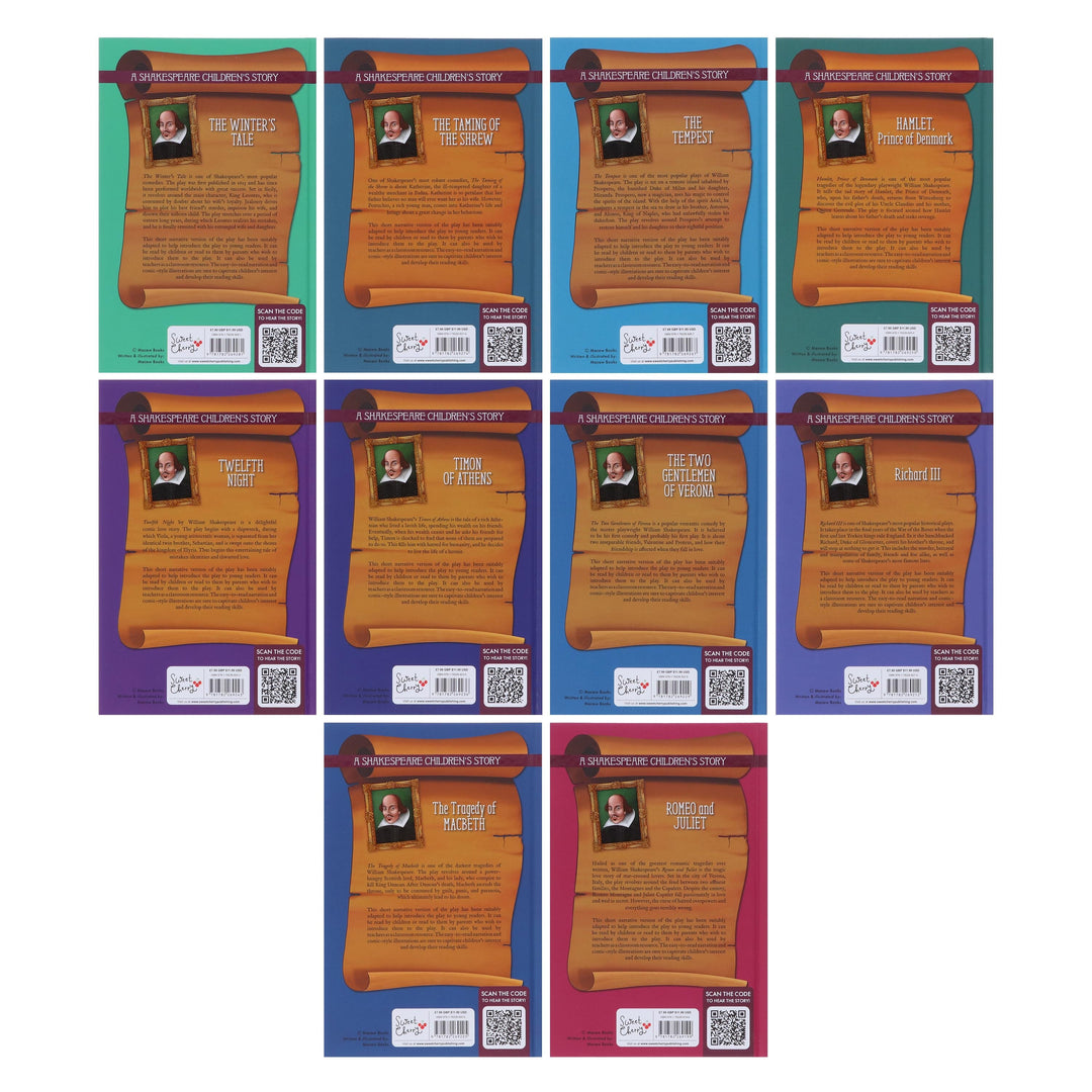 20 Shakespeare Easy Classics Childrens Stories The Complete Collection - Includes FREE (QR codes) - Age 7+ - Hardback
