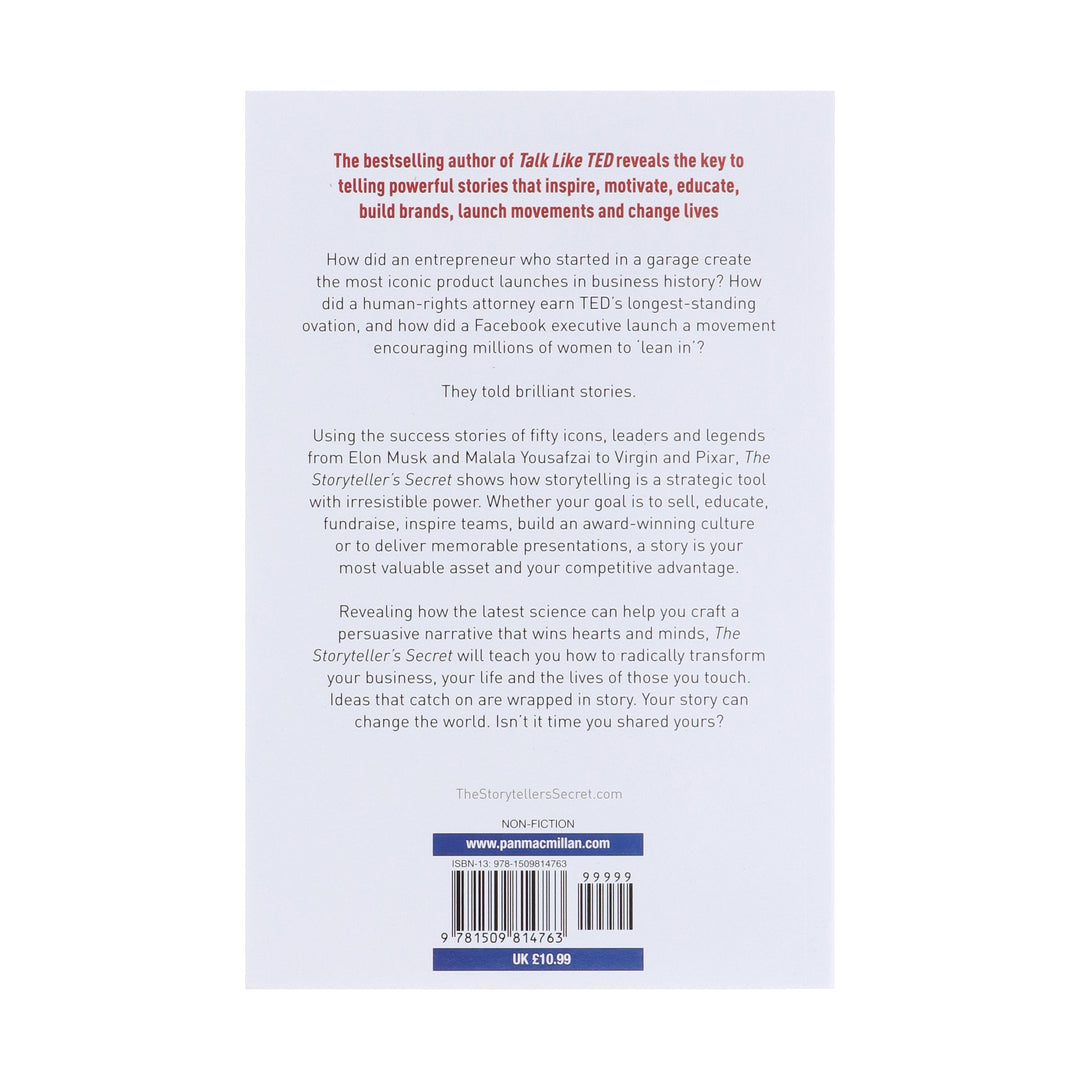The Storyteller's Secret: How TED Speakers and Inspirational Leaders Turn Their Passion into Performance by Carmine Gallo - Non Fiction - Paperback