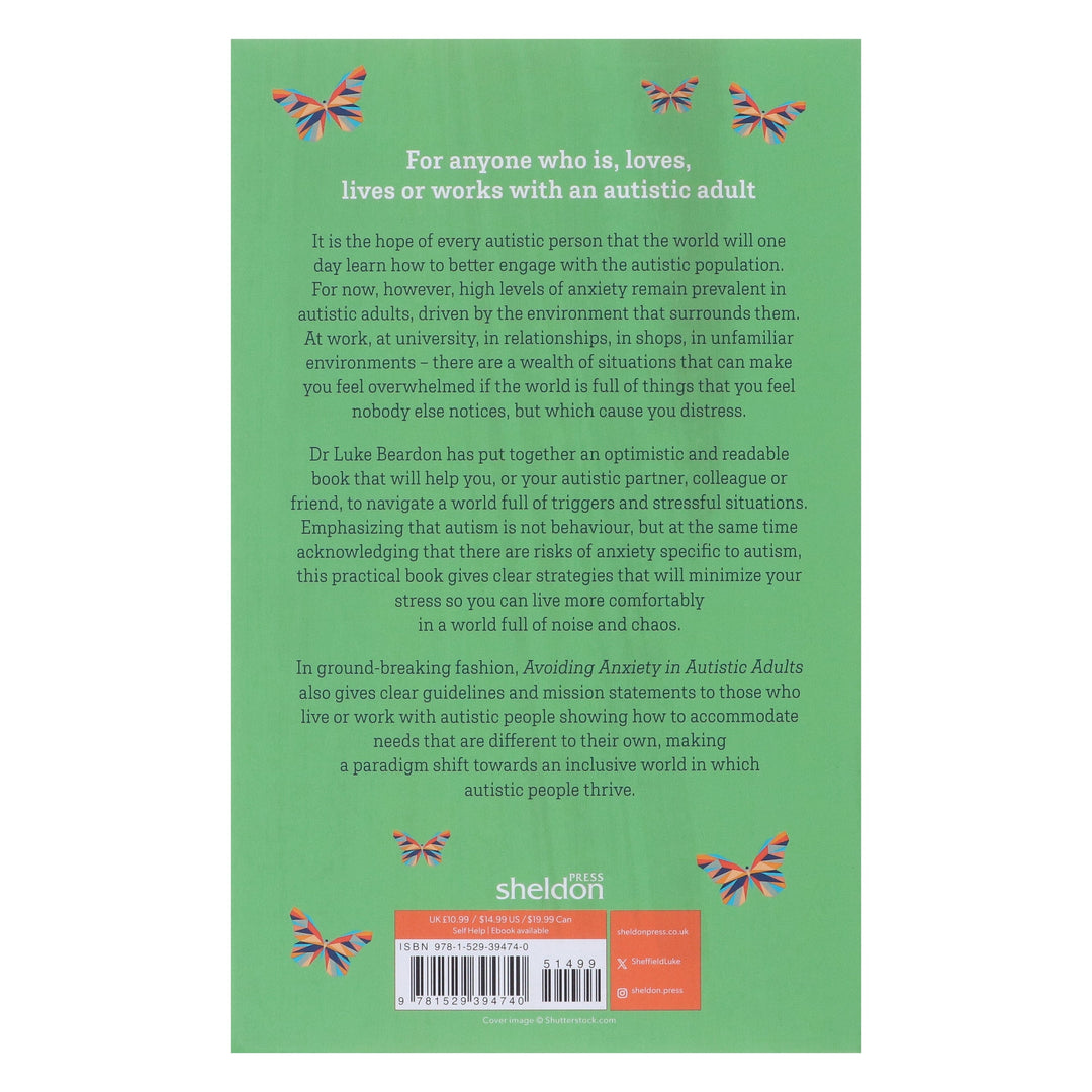 Avoiding Anxiety in Autistic Adults: A Guide for Autistic Wellbeing by Luke Beardon - Non Fiction - Paperback
