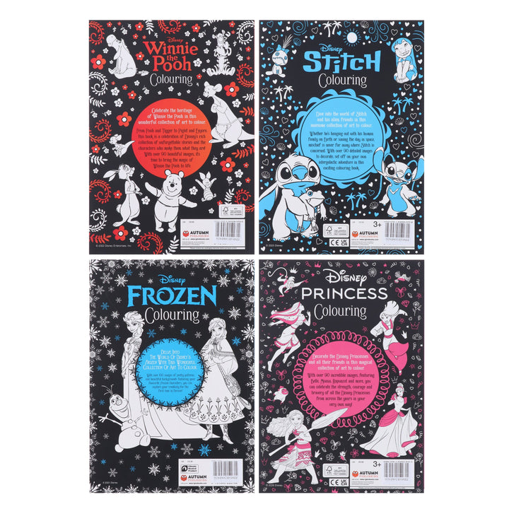 Disney Colouring Collection by Walt Disney 4 Books Set - Ages 5+ - Paperback
