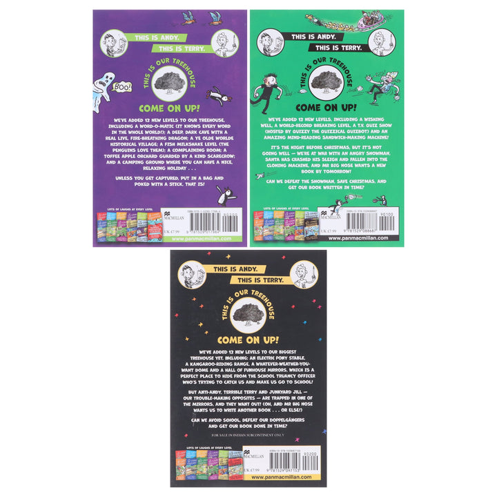 The Treehouse Series (Book 11-13) by Andy Griffiths Illustrated 3 Books Collection Set - Ages 7-12 - Paperback