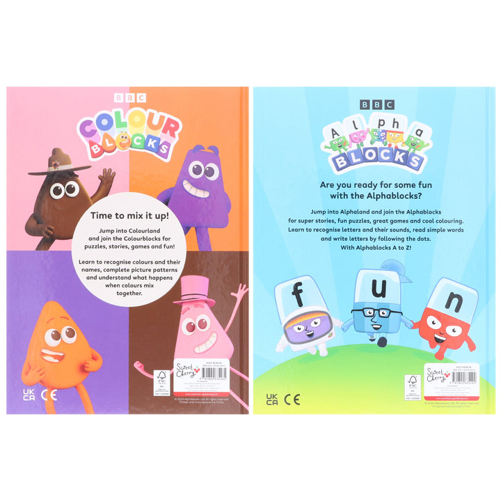 Alphablocks & Colourblocks Annual 2025 By Sweet Cherry Publishing: 2 Books Collection Set - Ages 3-5 - Hardback