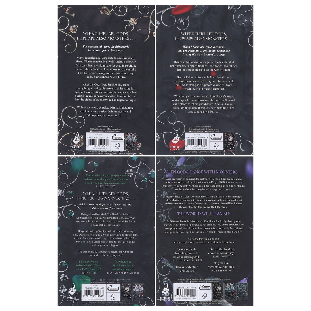 Gods & Monsters Series By Amber V. Nicole 4 Books Collection Set - Fiction - Paperback