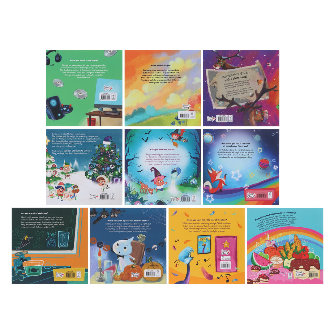 Red's Rainbow Collection Illustrated 10 Books Box Set - Ages 3+ - Paperback (Includes 10 Free Audiobook)