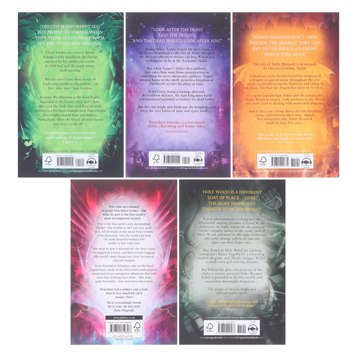 Discworld by Terry Pratchett Series 2 (Book 6-10) Collection Set - Fiction - Paperback