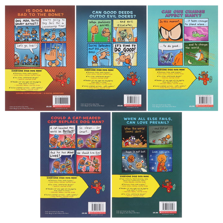 Dog Man 6-10: The Supa Buddies Mega Collection by Dav Pilkey 5 Books Collection Set - Ages 6-12 - Paperback