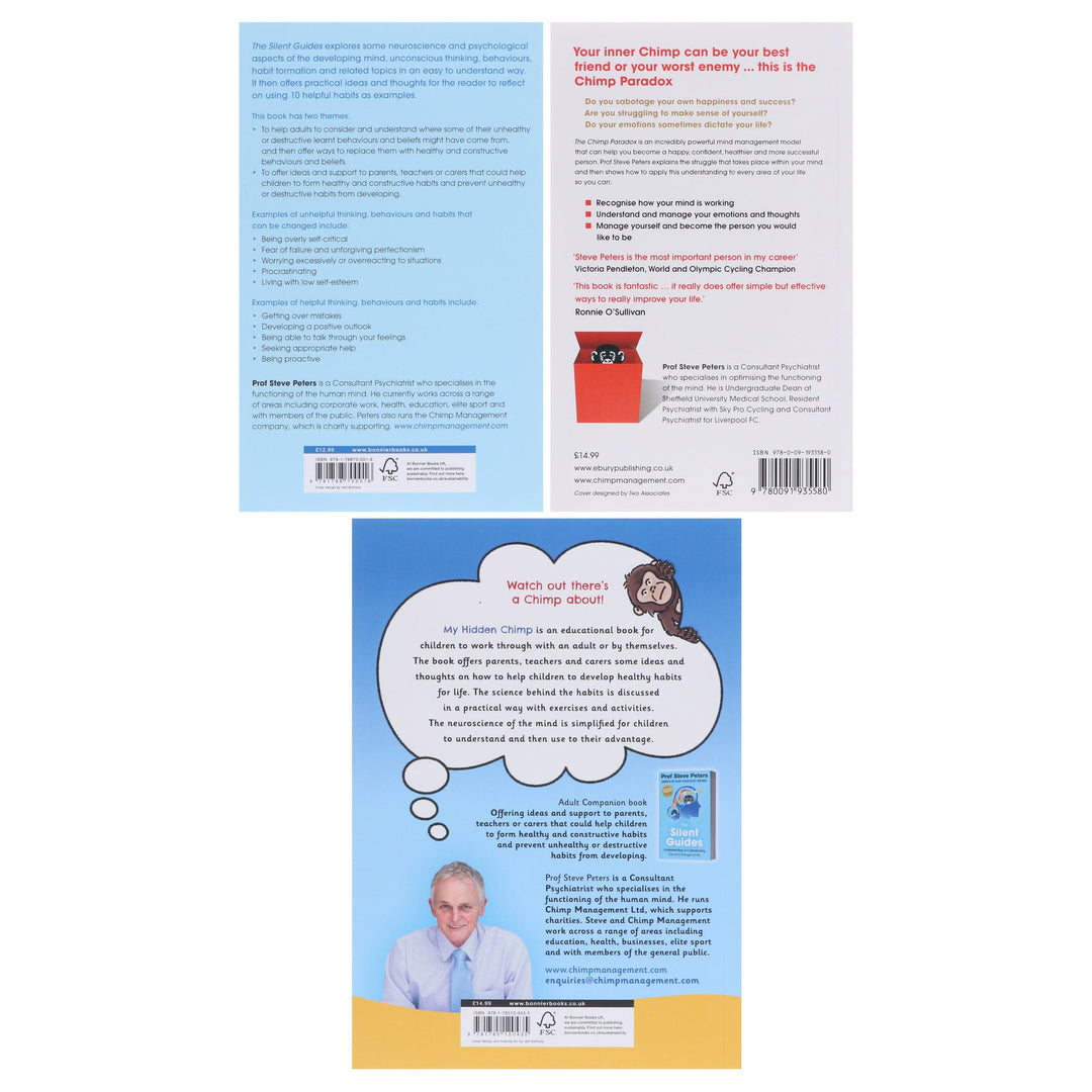 Chimp Paradox 3 Books Collection Set By Prof Steve Peters - Non Fiction - Paperback