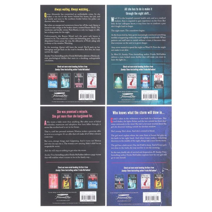 Freida McFadden Psychological Thriller Collection 4 Books Set - Fiction - Paperback