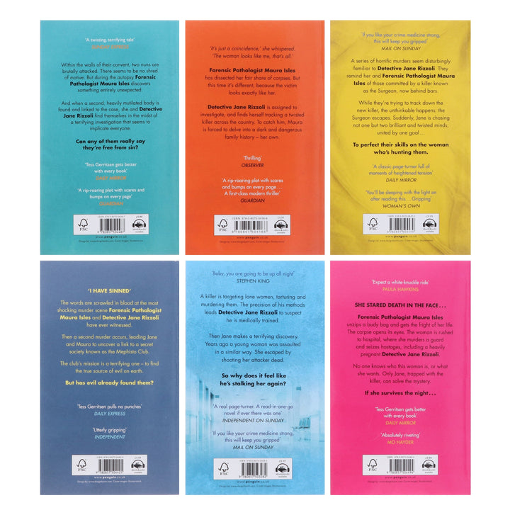 Rizzoli & Isles Series By Tess Gerritsen (Book 1-6) Collection 6 Books Set - Fiction - Paperback