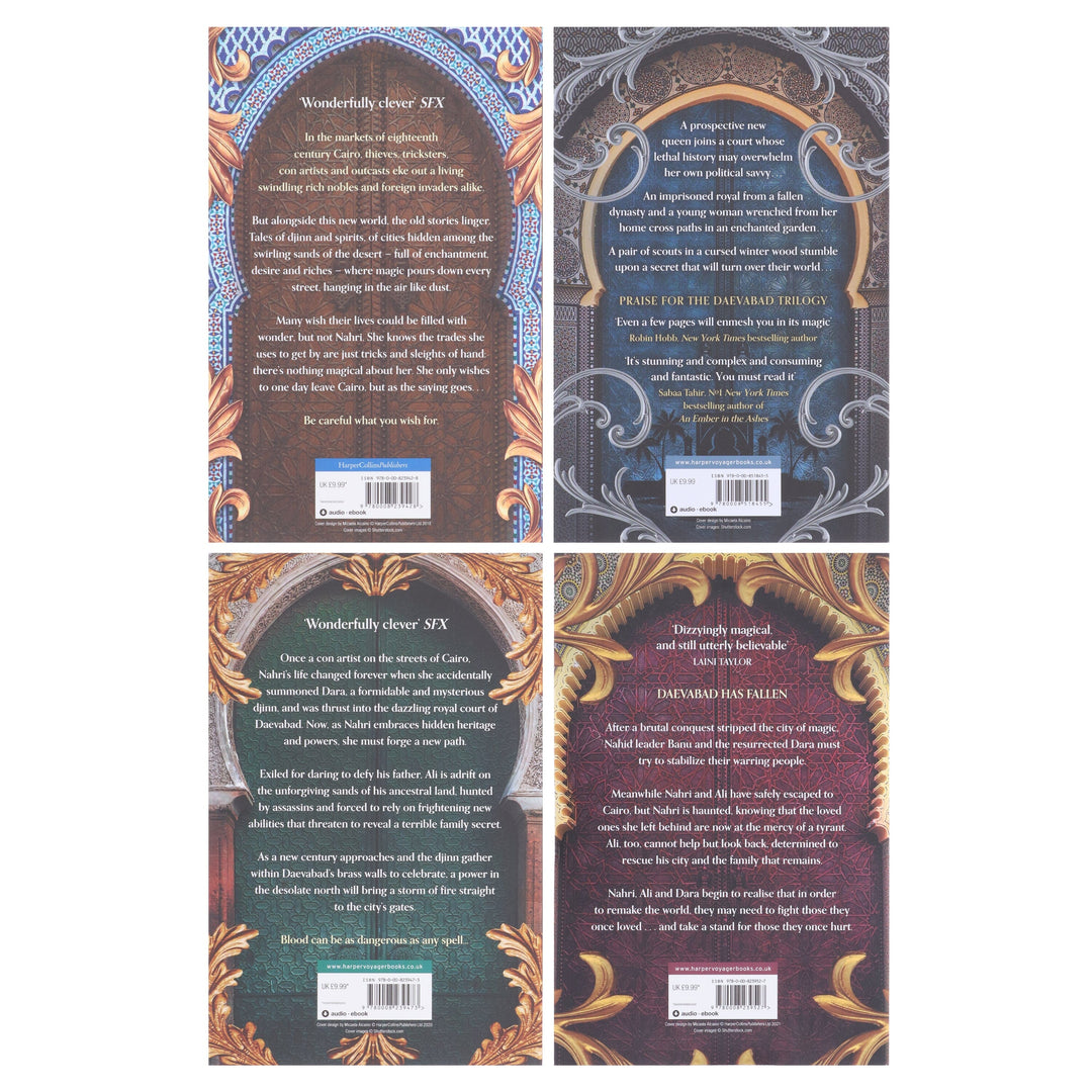 The Daevabad Trilogy Collection 4 Books Set By S. A. Chakraborty - Ages 13+ - Paperback