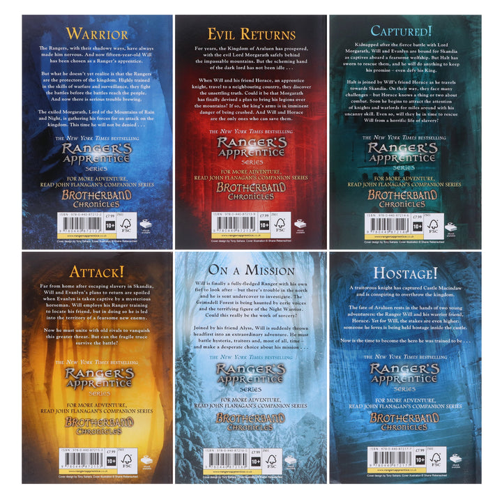 Rangers Apprentice Series (Book 1-6) By John Flanagan 6 Books Collection Set - Ages 9-11 - Paperback