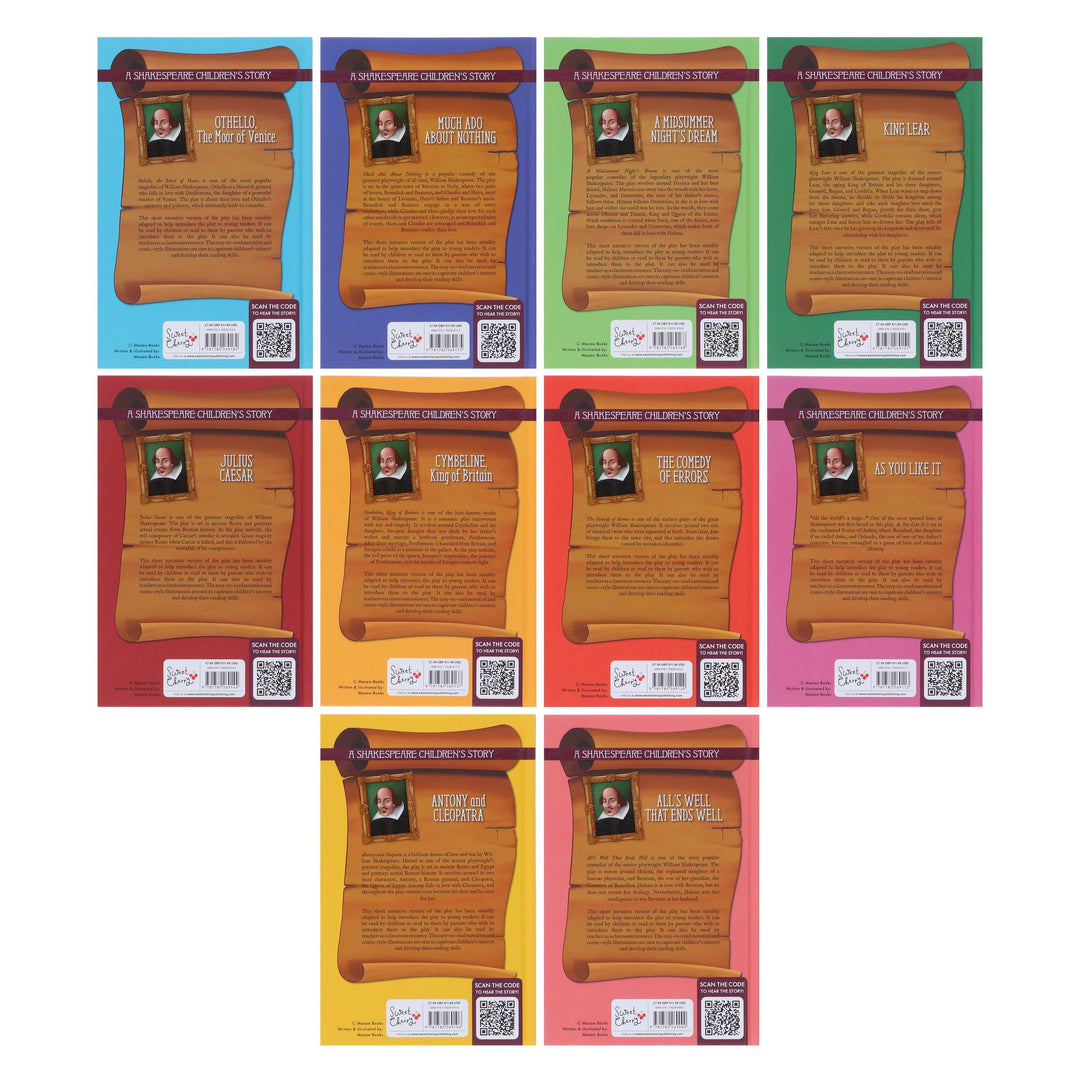 20 Shakespeare Easy Classics Childrens Stories The Complete Collection - Includes FREE (QR codes) - Age 7+ - Hardback
