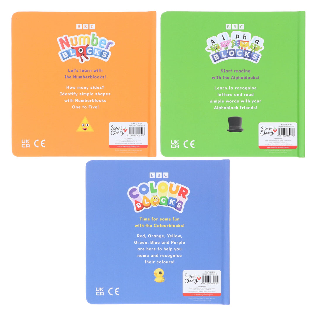 Numberblocks, Alphablocks and Colourblocks First Collection 3 Books Set - Ages 2-5 - Board Book