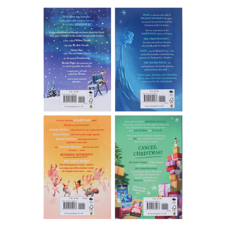 The Christmasaurus Collection by Tom Fletcher Illustrated 4 Books Set - Ages 6+ - Paperback