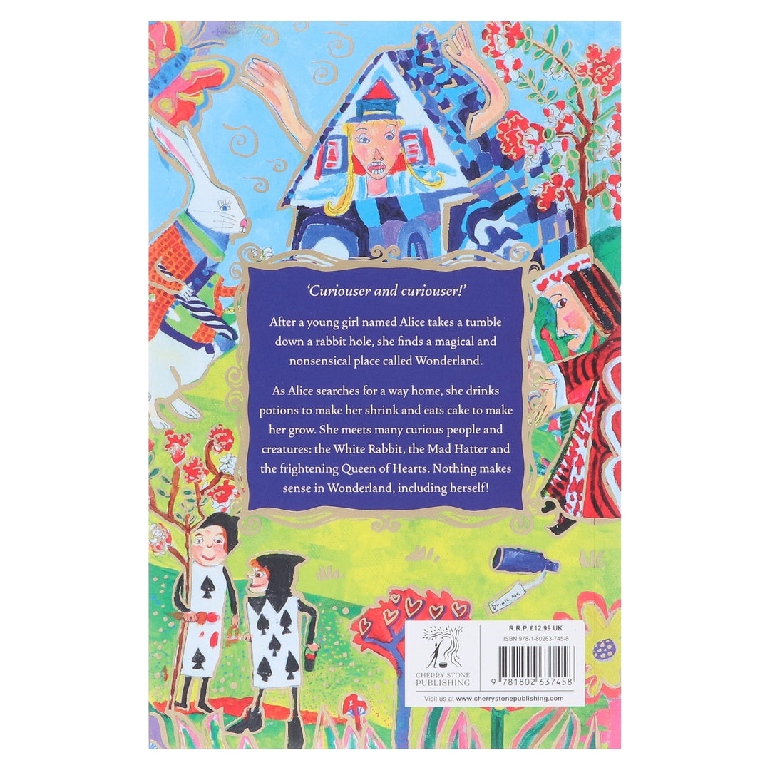 Alice's Adventures in Wonderland Book by Lewis Carroll With Alice in Wonderland Queen of Hearts Fancy Dress for Kids