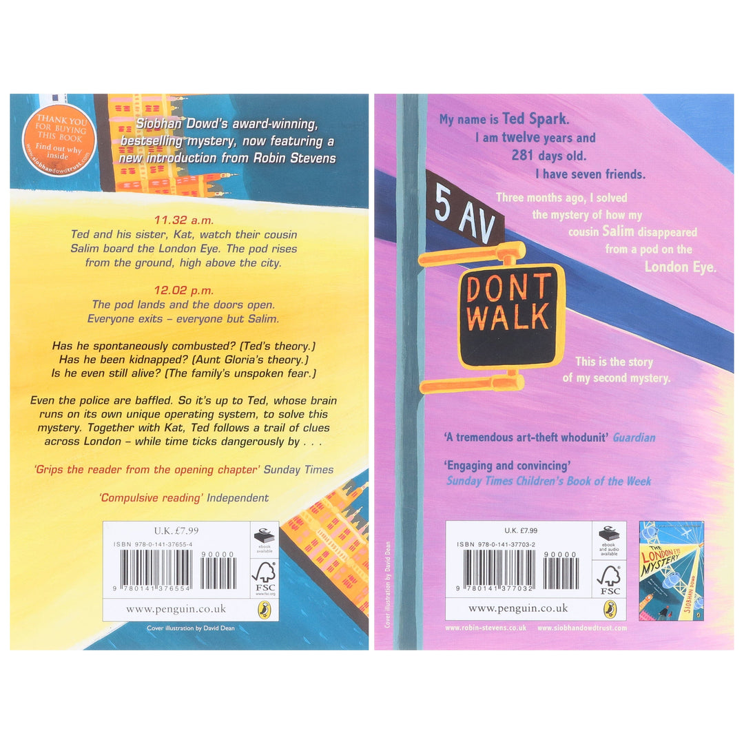 London Eye Mystery Collection by Siobhan Dowd & Robin Stevens 2 Books Set - Ages 10+ - Paperback