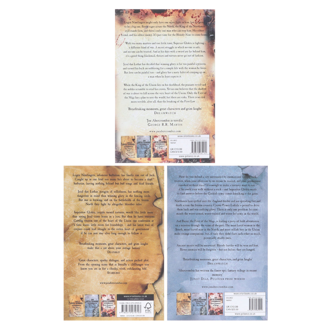 The First Law Trilogy 3 Books Collection by Joe Abercrombie - Fiction - Paperback