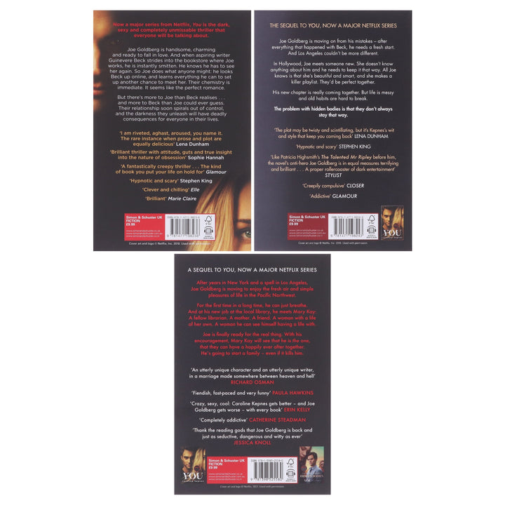You Series by Caroline Kepnes (You, Hidden Bodies & You Love Me) 3 Books Collection Set – Fiction - Paperback