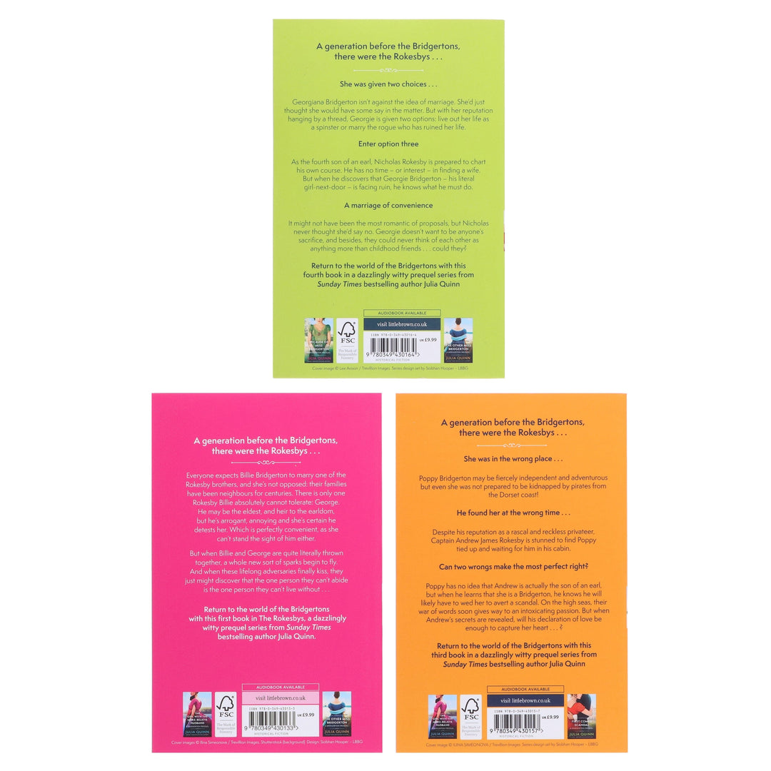 A Bridgerton Prequel Series 3 Books Set By Julia Quinn - Fiction - Paperback