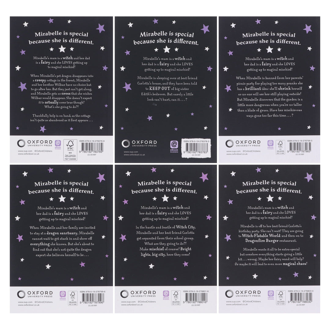 Mirabelle Series (Books 9-14) by Harriet Muncaster: Illustrated 6 Books Collection Set (Isadora Moon) - Ages 5-8 - Paperback