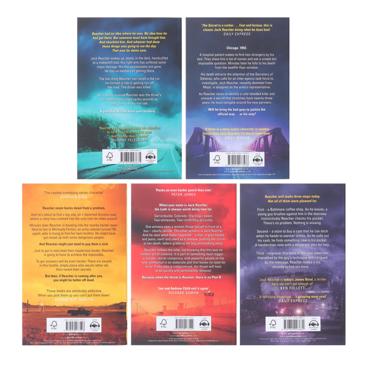 Jack Reacher Series (Books 26-30) by Lee & Andrew Child 5 Books Collection Set - Fiction - Paperback