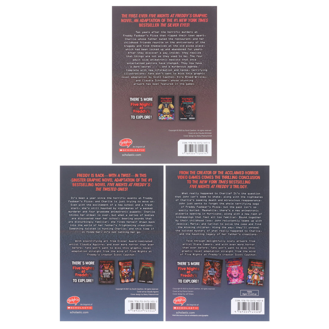 Five Nights At Freddy's Series By Scott Cawthon 3 Books Collection Graphic Novel Box Set - Age 12+ - Paperback