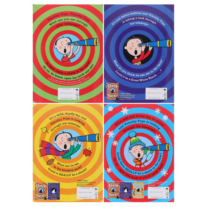 Shark In The Park Series by Nick Sharratt Illustrated 4 Books Collection Set - Ages 2+ - Paperback