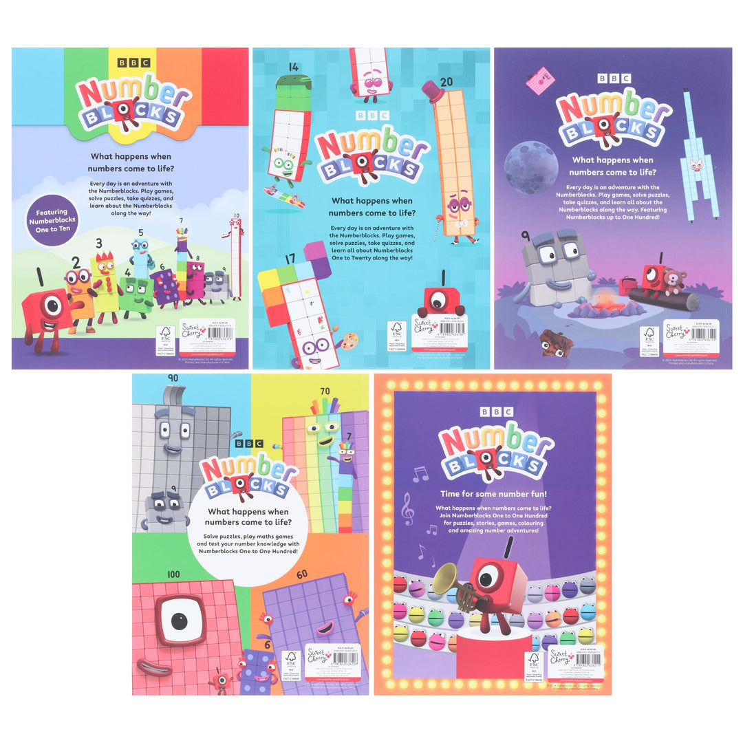 Numberblocks Fun Activity Collection 5 Books Set By Sweet Cherry Publishing - Ages 4+ - Paperback