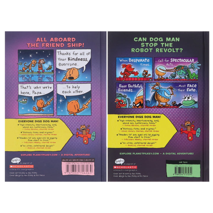 Dog Man Series by Dav Pilkey (Book No. 11 & 12) Collection 2 Books Set- Ages 6-12 - Hardback