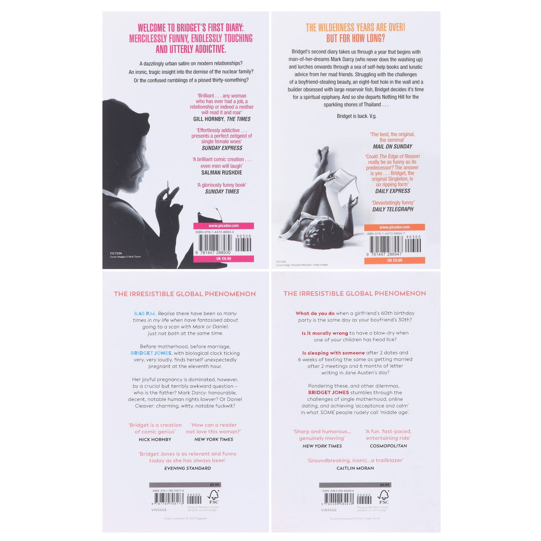 Bridget Jones Series By Helen Fielding Complete 4 Books Collection Set - Fiction - Paperback