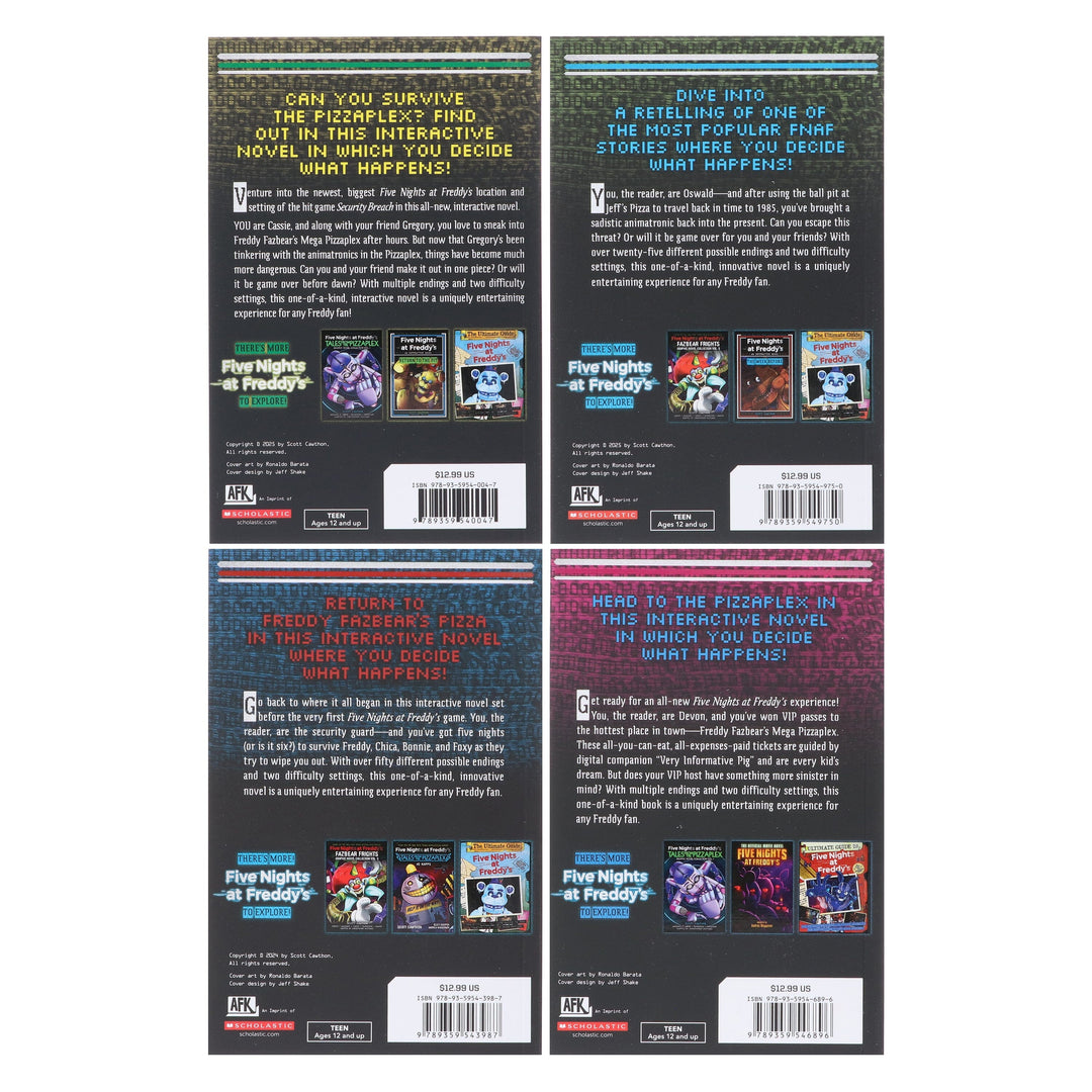 Five Nights at Freddy's: Interactive 4 Novels Box Set by Scott Cawthon - Ages 12+ - Paperback