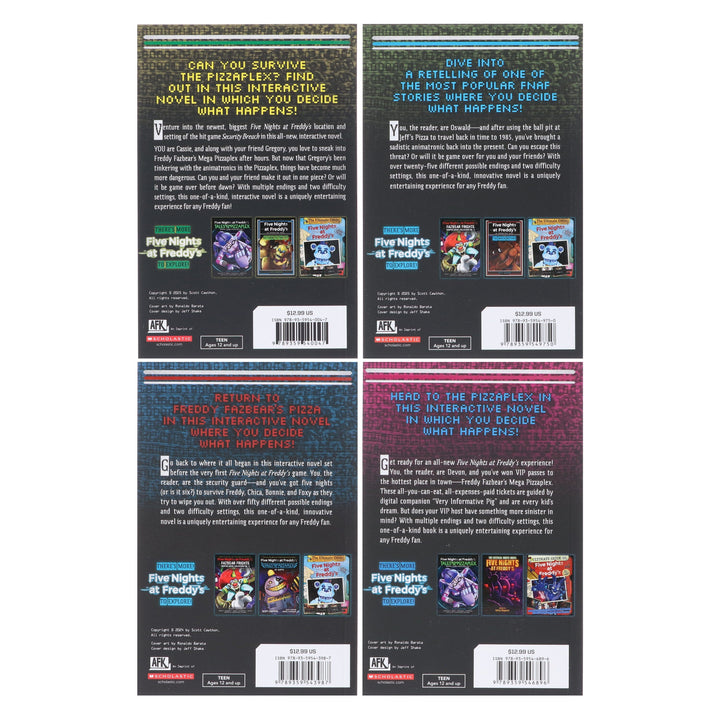 Five Nights at Freddy's: Interactive 4 Novels Box Set by Scott Cawthon - Ages 12+ - Paperback