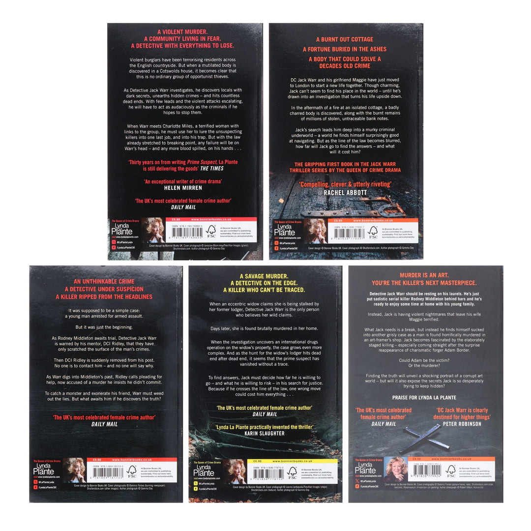 Detective Jack Warr Series By Lynda La Plante 5 Book Collection Set - Fiction - Paperback