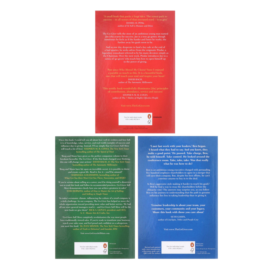 The Go-Giver Series by Bob Burg & John David Mann 3 Books Collection Set - Non Fiction - Paperback