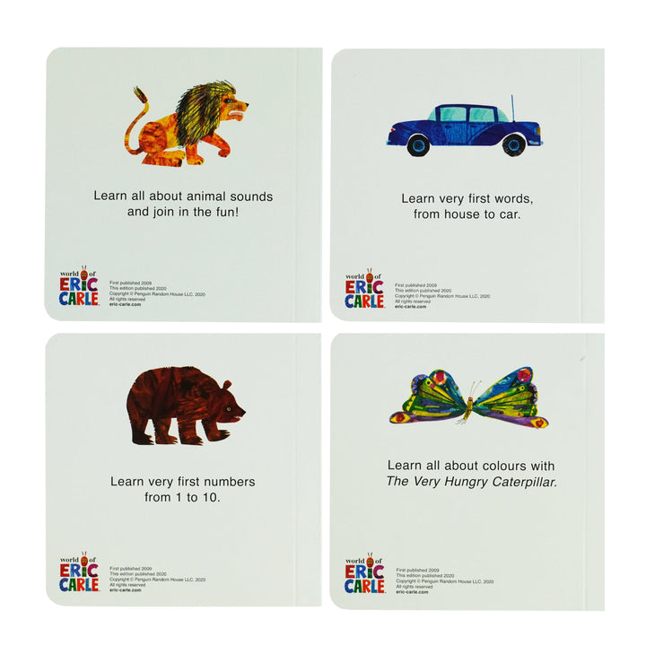 The Very Hungry Caterpillar: My First Library 4 Books Collection Box Set by Eric Carle - Ages 2+ - Board Book