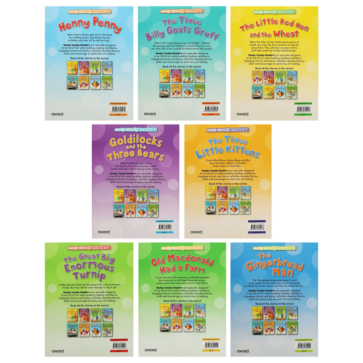 Ready Steady Readers by Lesley Smith 8 Books Collection Set - Ages 3+ - Paperback