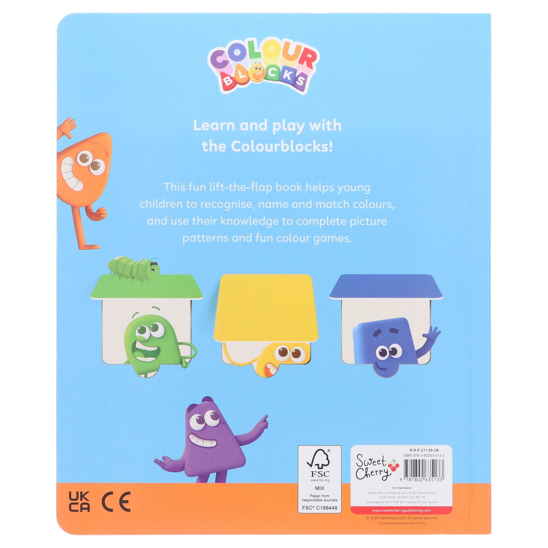 Colourblocks Colour Play: A Lift-the-Flap Book By Sweet Cherry Publishing - Ages 3-5 -  Board book