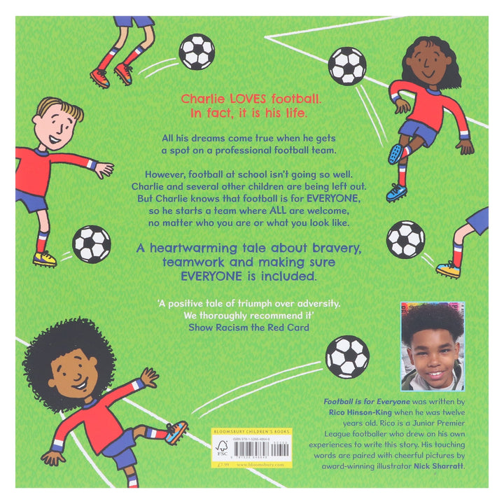 Football is for Everyone: A heart-warming story about bravery and inclusivity by Rico Hinson-King & Nick Sharratt - Ages 3-5 - Paperback