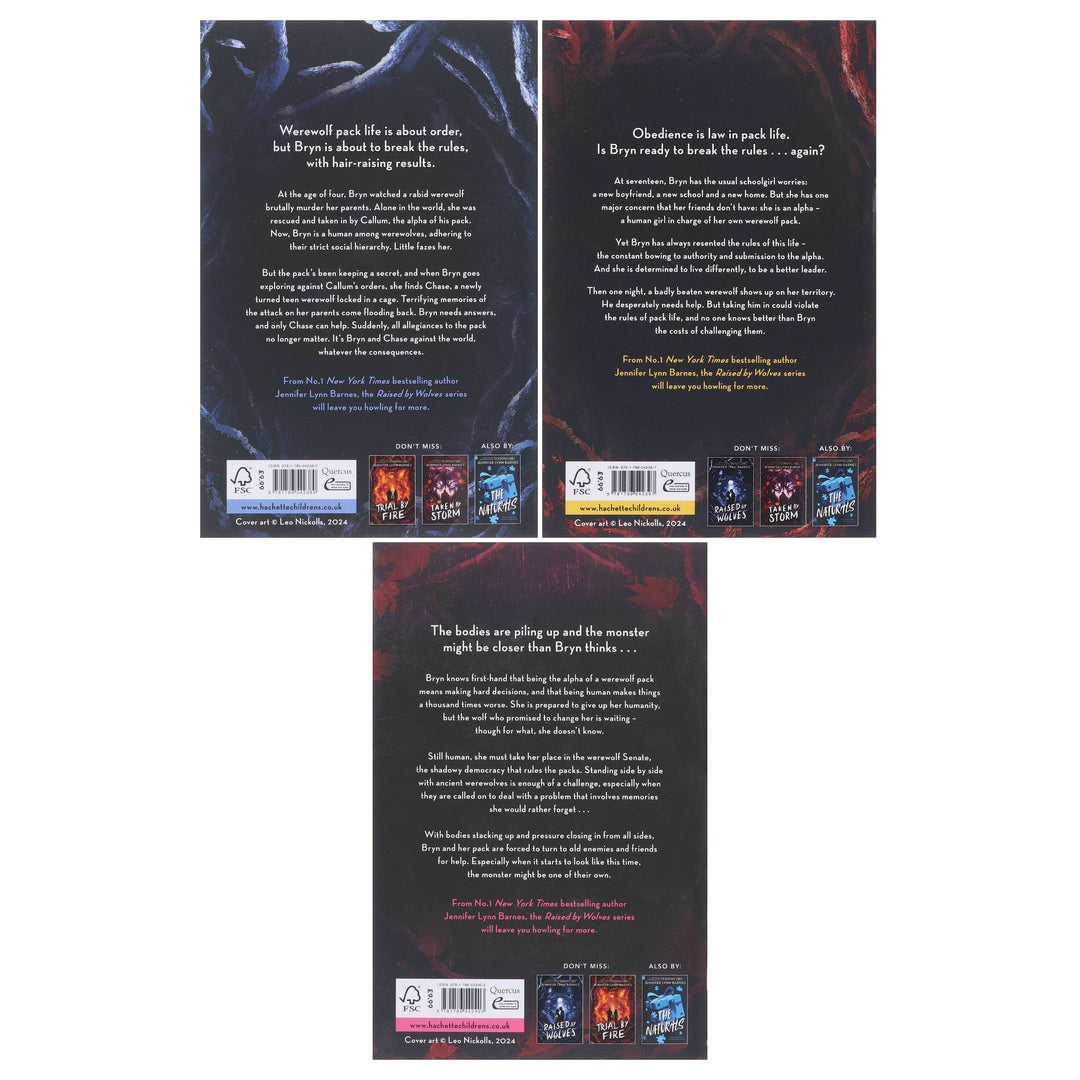 Raised by Wolves Series By Jennifer Lynn Barnes: 3 Books Collection Set - Ages 12+ - Paperback