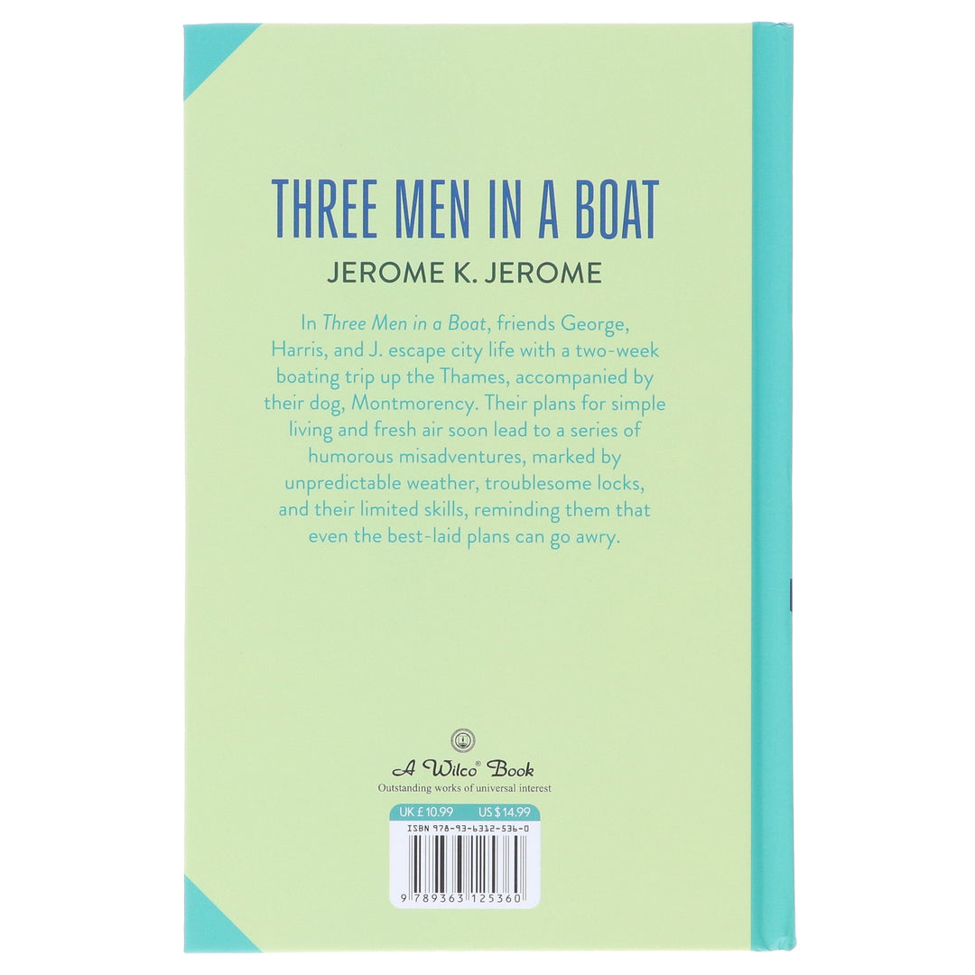 Three Men In A Boat by Jerome K. Jerome - Fiction - Sprayed edges Hardback