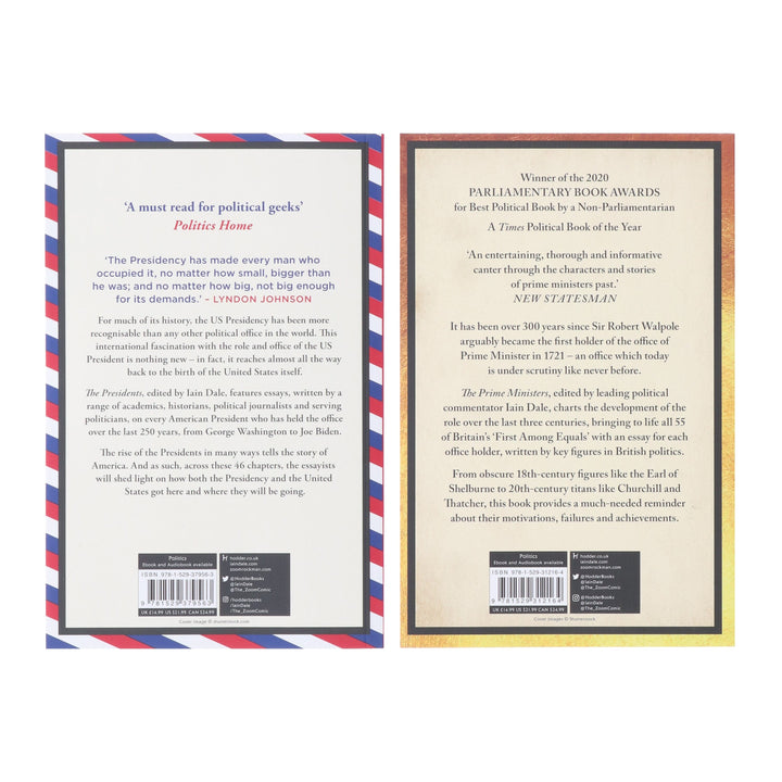 Iain Dale Collection (The Prime Ministers & The Presidents) 2 Books Set - Non Fiction - Paperback