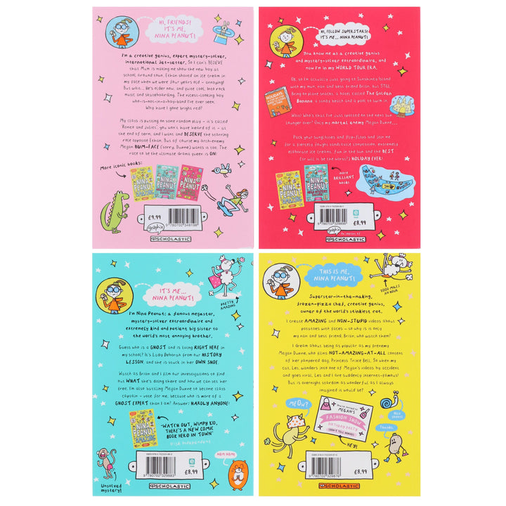 Nina Peanut Series by Sarah Bowie 4 Books Collection Set - Ages 9+ - Paperback