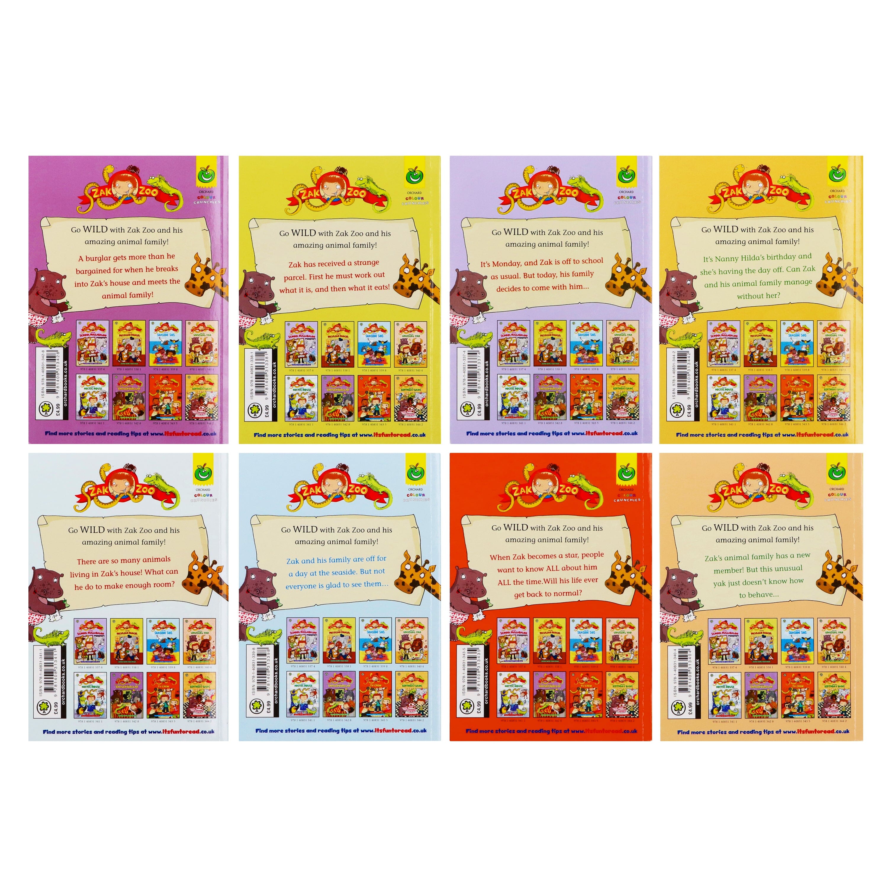 Zak Zoo Series By Justine Smith 8 Books Collection Set - Ages 6-11