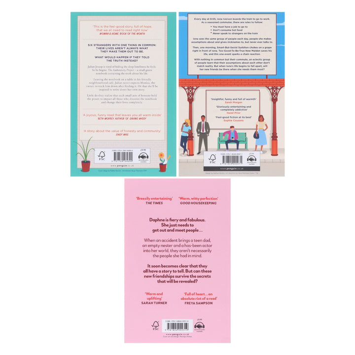 How to Age Disgracefully, The Authenticity Project & The People on Platform 5 By Clare Pooley: 3 Books Collection Set - Fiction - Paperback