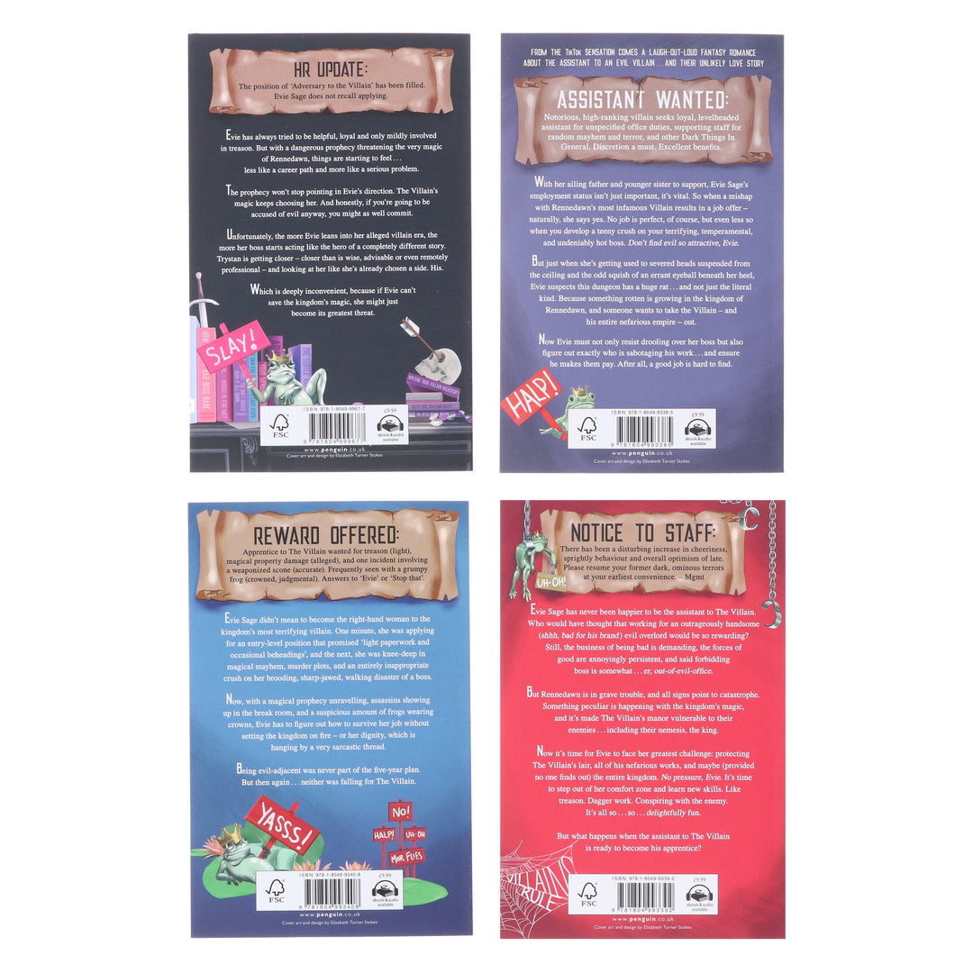 Assistant and the Villain Series By Hannah Nicole Maehrer 4 Books Collection Set - Fiction - Paperback