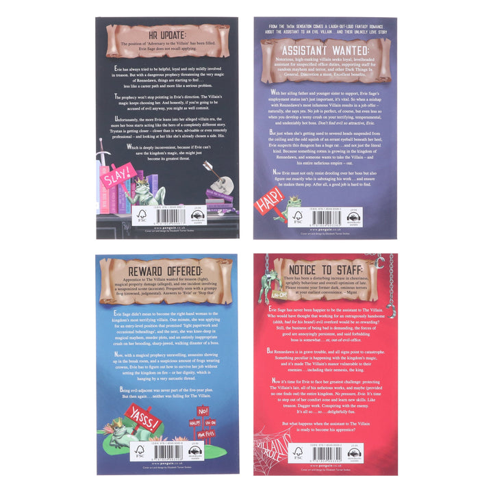 Assistant and the Villain Series By Hannah Nicole Maehrer 4 Books Collection Set - Fiction - Paperback