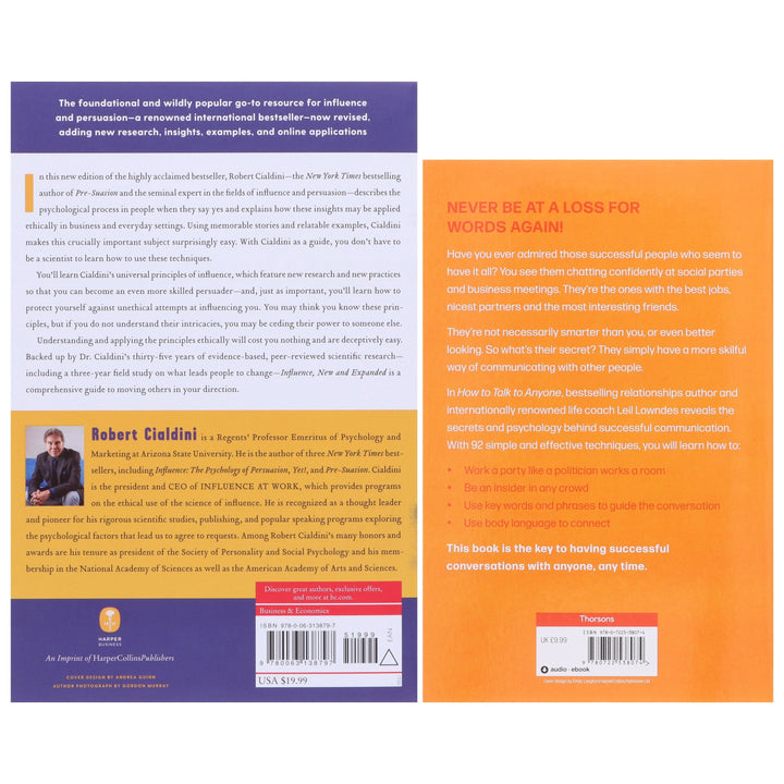 Influence & How to Talk to Anyone: 2 Books Collection Set - Non Fiction – Paperback