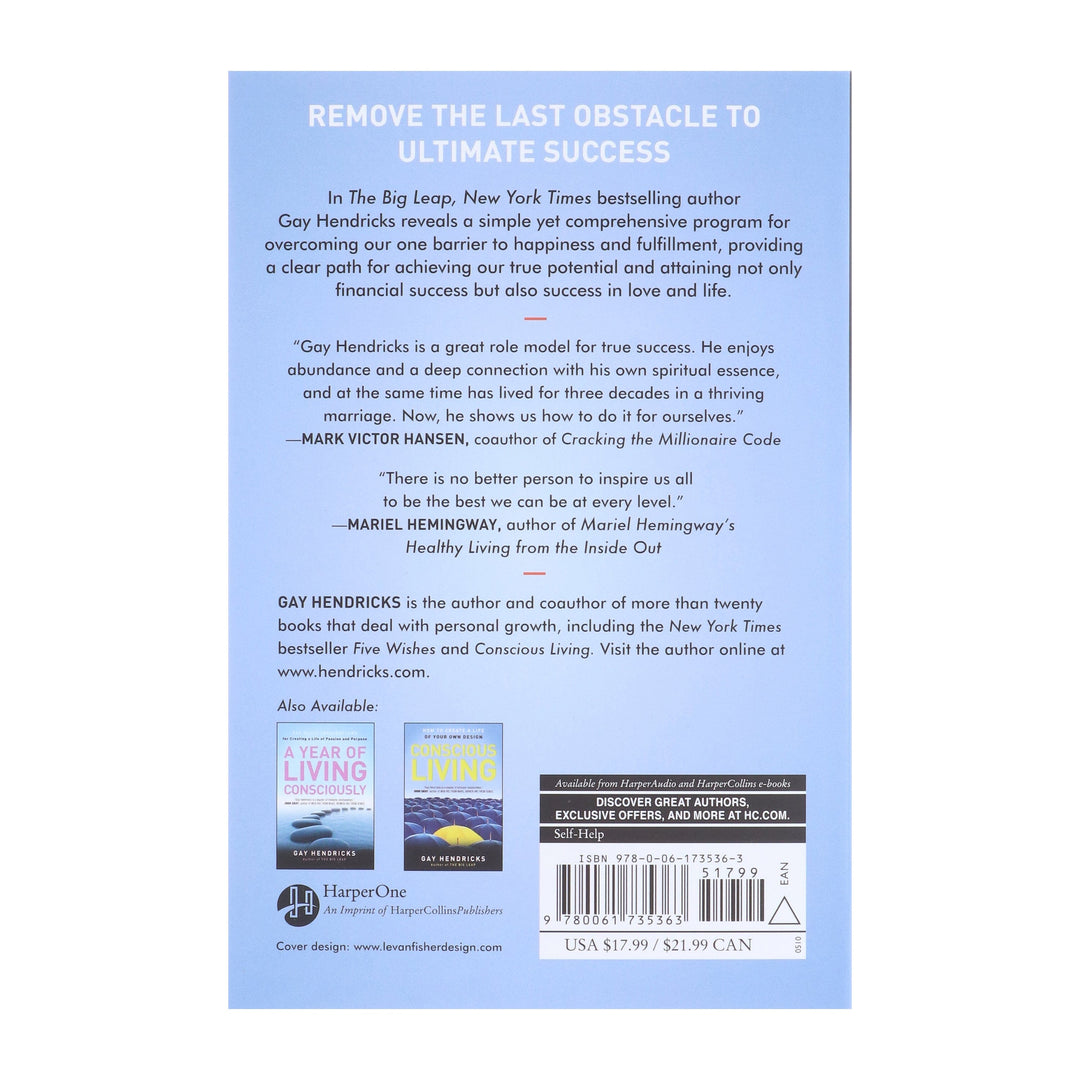 The Big Leap: Conquer Your Hidden Fear and Take Life to the Next Level by Gay Hendricks - Non Fiction - Paperback